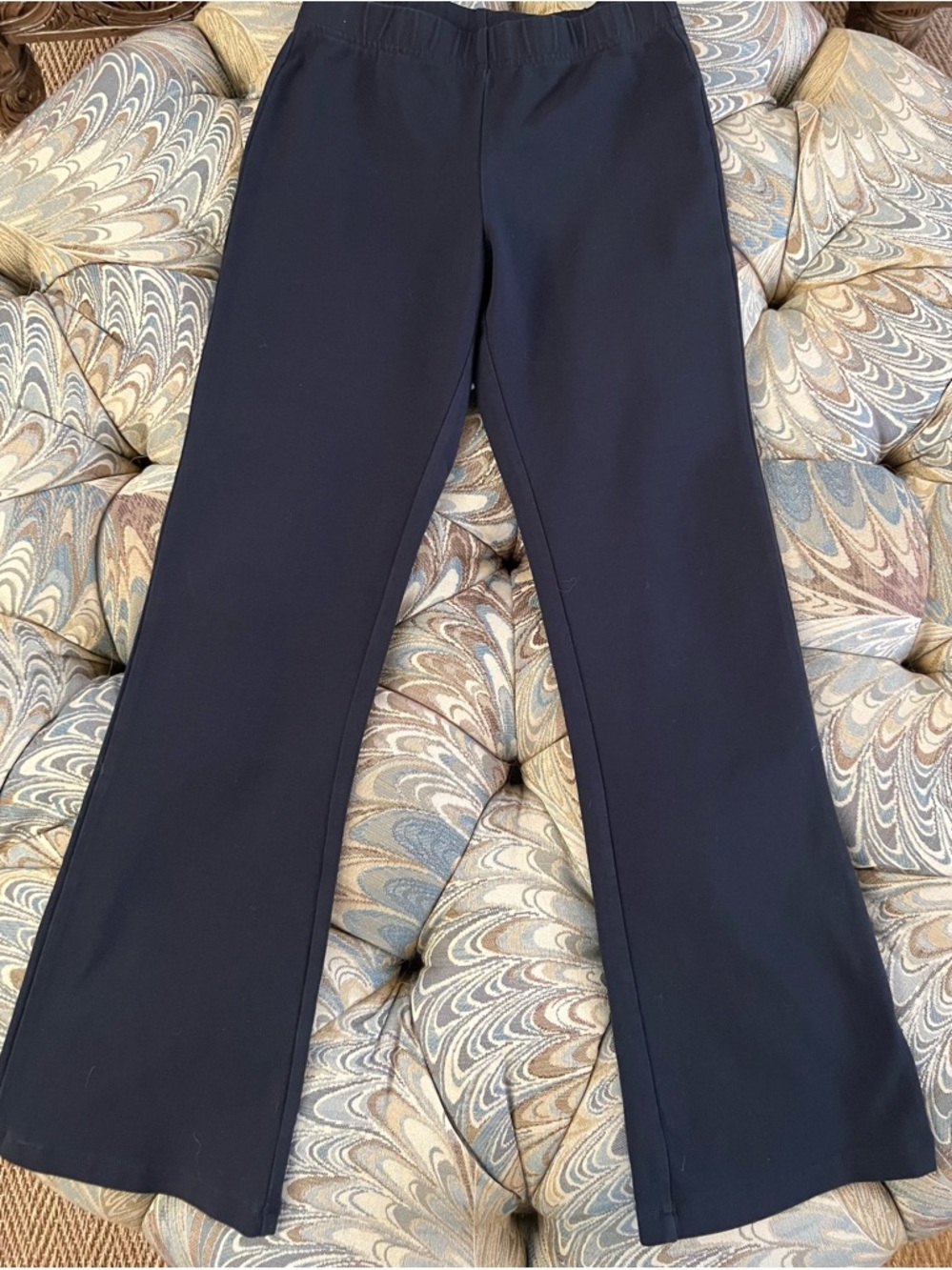 Lands’ End Classic Black Girls Flared Pants Size 10